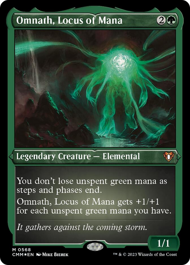 Omnath, Locus of Mana (Foil Etched) [Commander Masters] | Galactic Gamez