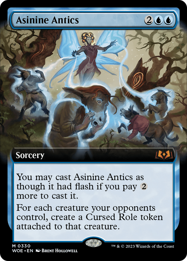 Asinine Antics (Extended Art) [Wilds of Eldraine] | Galactic Gamez