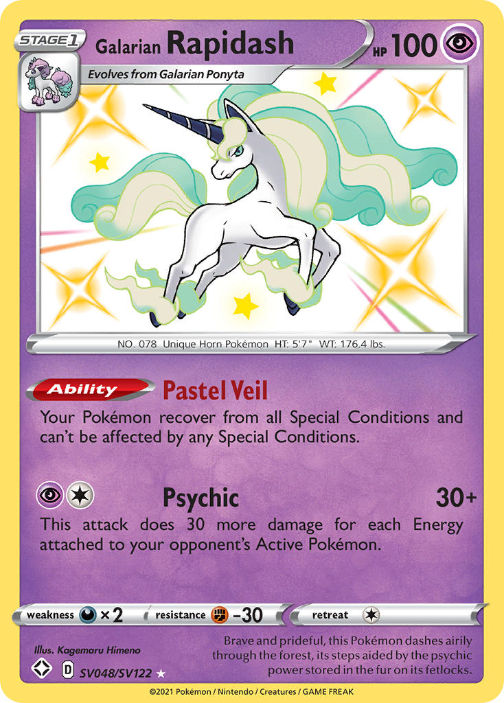 Galarian Rapidash (SV048/SV122) [Sword & Shield: Shining Fates] | Galactic Gamez