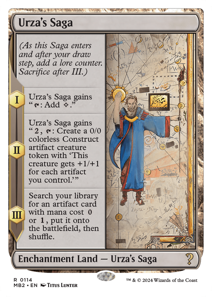 Urza's Saga (White Border) [Mystery Booster 2] | Galactic Gamez