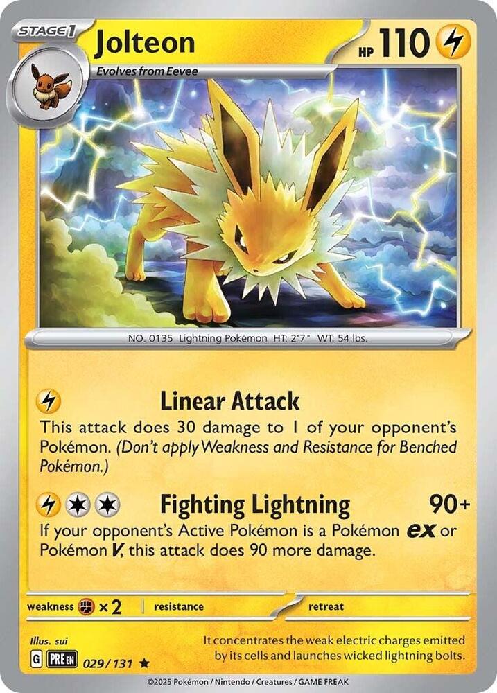 Jolteon (029/131) [Scarlet & Violet: Prismatic Evolutions] | Galactic Gamez