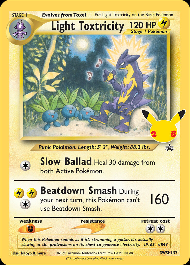 Light Toxtricity (SWSH137) (Jumbo Card) [Sword & Shield: Black Star Promos] | Galactic Gamez