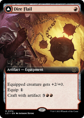 Dire Flail (Extended Art) [The Lost Caverns of Ixalan] | Galactic Gamez