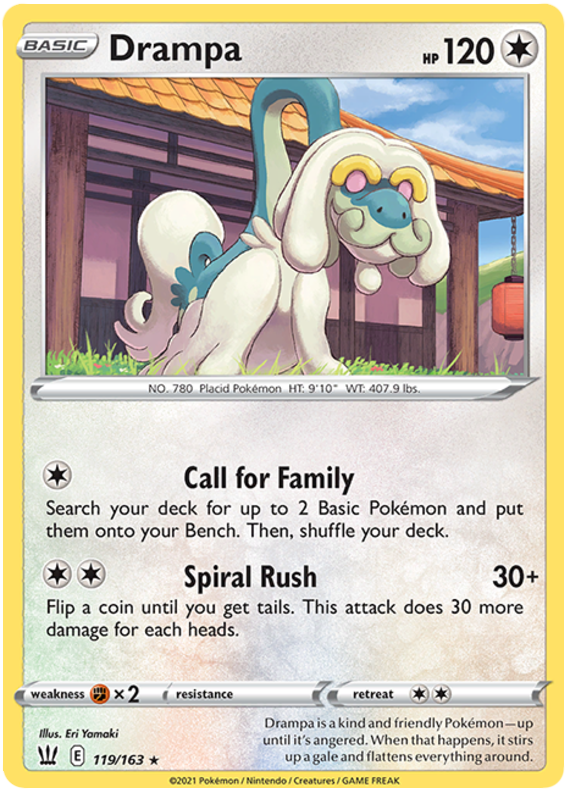 Drampa (119/163) [Sword & Shield: Battle Styles] | Galactic Gamez