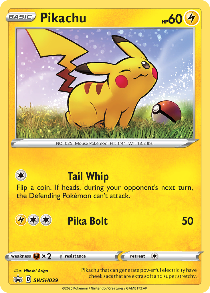 Pikachu (SWSH039) [Sword & Shield: Black Star Promos] | Galactic Gamez