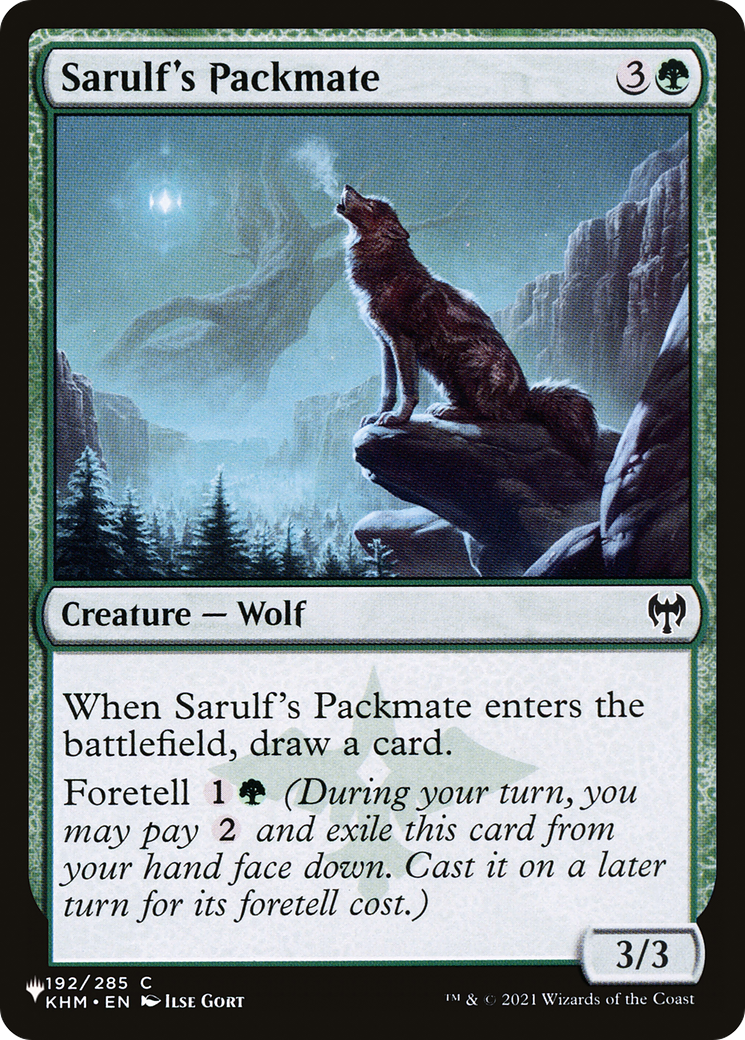 Sarulf's Packmate [The List Reprints] | Galactic Gamez