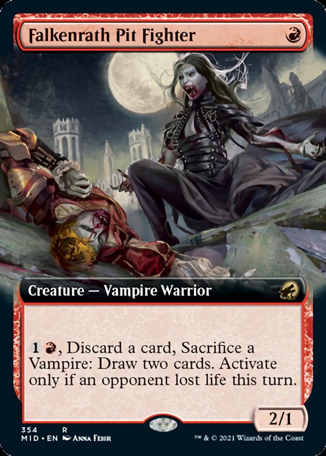 Falkenrath Pit Fighter (Extended Art) [Innistrad: Midnight Hunt] | Galactic Gamez