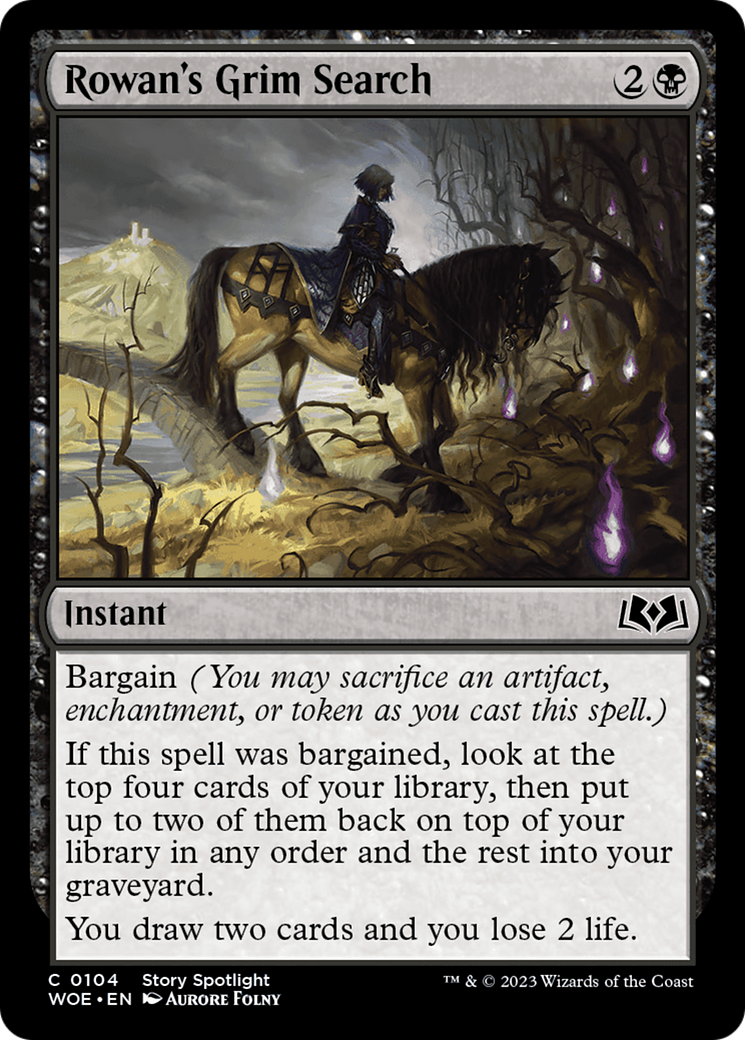 Rowan's Grim Search [Wilds of Eldraine] | Galactic Gamez