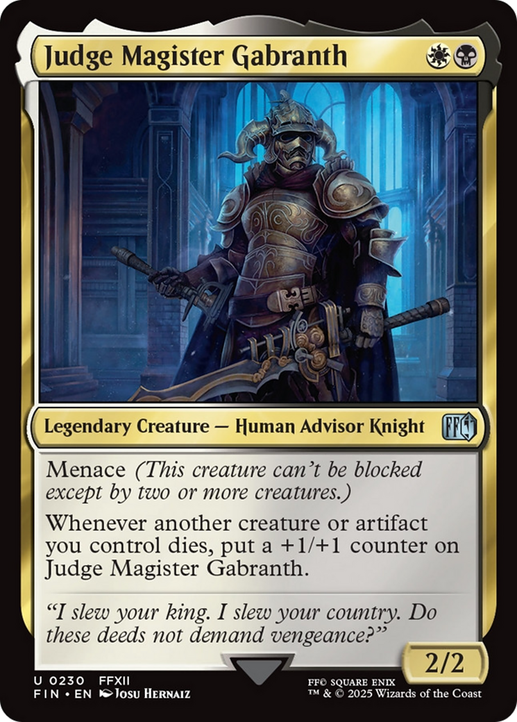 Judge Magister Gabranth [FINAL FANTASY] | Galactic Gamez