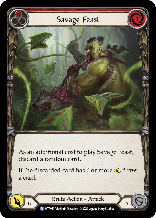 Savage Feast (Red) [U-WTR014] (Welcome to Rathe Unlimited)  Unlimited Normal | Galactic Gamez