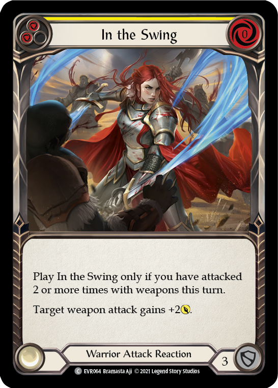 In the Swing (Yellow) [EVR064] (Everfest)  1st Edition Rainbow Foil | Galactic Gamez