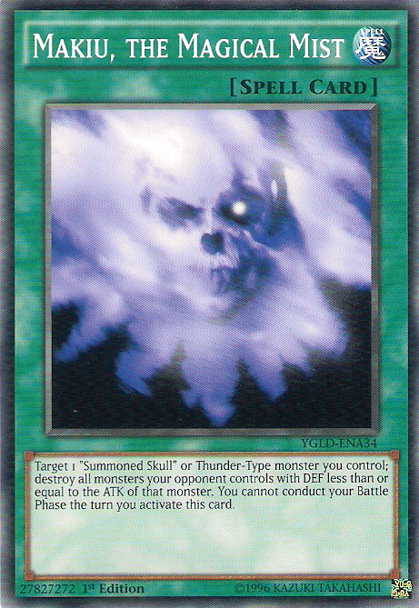 Makiu, the Magical Mist [YGLD-ENA34] Common | Galactic Gamez
