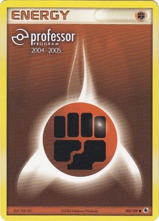 Fighting Energy (105/109) (2004 2005) [Professor Program Promos] | Galactic Gamez