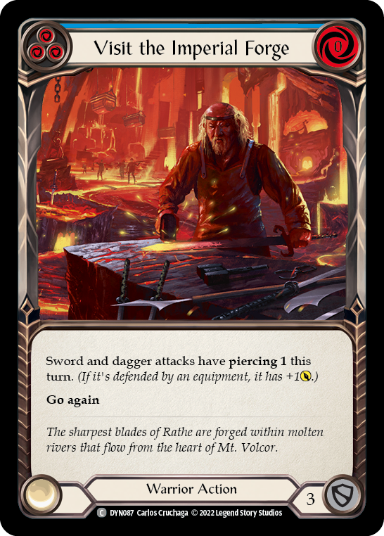 Visit the Imperial Forge (Blue) [DYN087] (Dynasty)  Rainbow Foil | Galactic Gamez