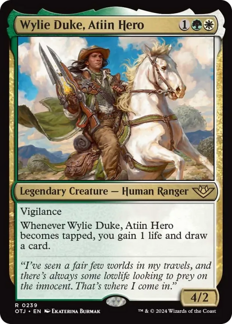 Wylie Duke, Atiin Hero [Outlaws of Thunder Junction] | Galactic Gamez