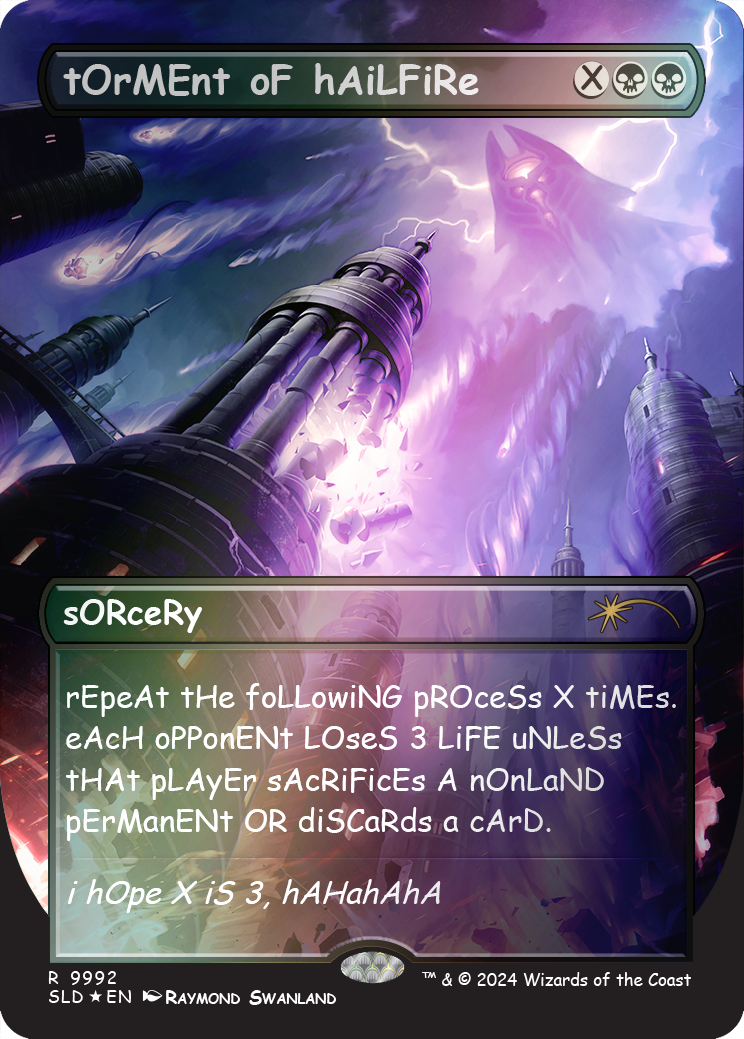 tOrMEnt oF hAiLFiRe (Rainbow Foil) [Secret Lair Drop Series] | Galactic Gamez