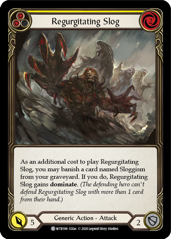 Regurgitating Slog (Yellow) [U-WTR198] (Welcome to Rathe Unlimited)  Unlimited Rainbow Foil | Galactic Gamez