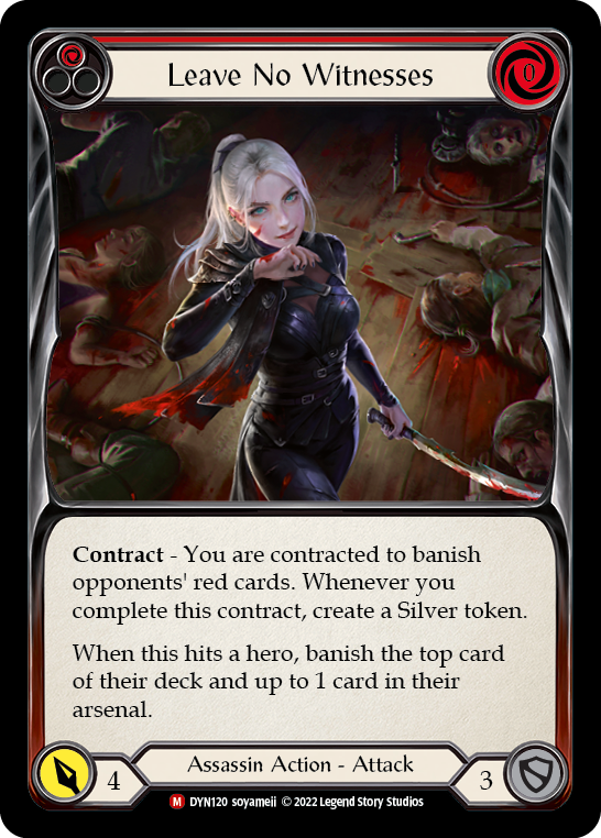 Leave No Witnesses [DYN120] (Dynasty)  Rainbow Foil | Galactic Gamez