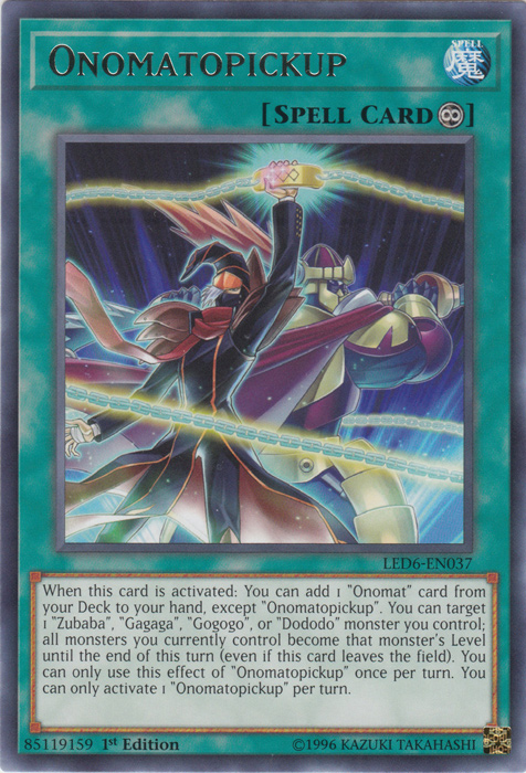 Onomatopickup [LED6-EN037] Rare | Galactic Gamez
