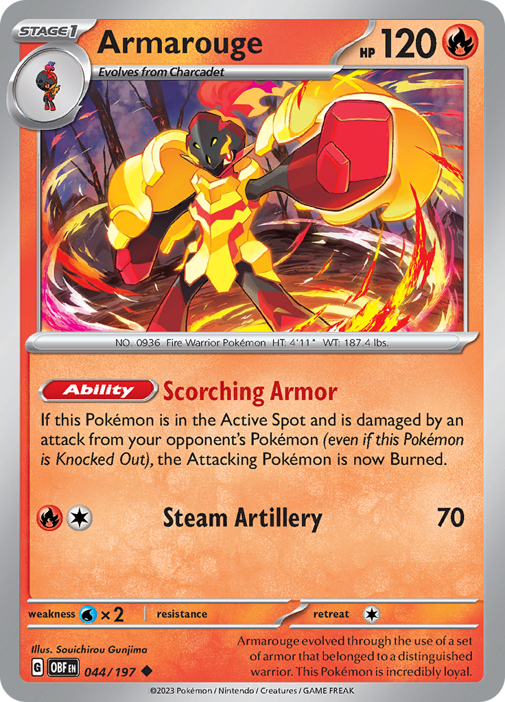 Armarouge (044/197) [Scarlet & Violet: Obsidian Flames] | Galactic Gamez