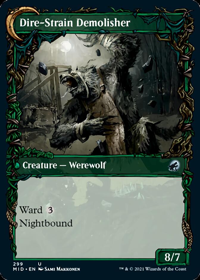 Burly Breaker // Dire-Strain Demolisher (Showcase Equinox) [Innistrad: Midnight Hunt] | Galactic Gamez
