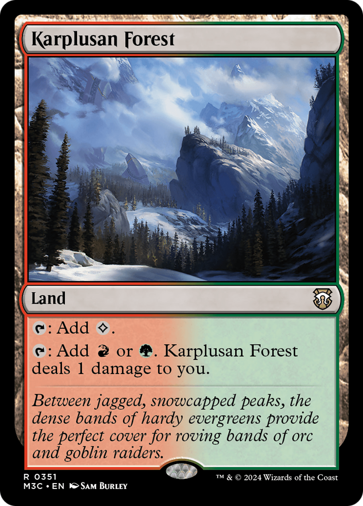 Karplusan Forest (Ripple Foil) [Modern Horizons 3 Commander] | Galactic Gamez