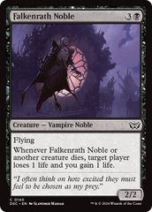 Falkenrath Noble [Duskmourn: House of Horror Commander] | Galactic Gamez