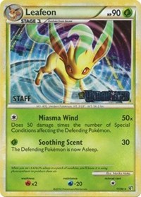 Leafeon (17/90) (Prerelease Promo) [Staff] [Nintendo: Black Star Promos] | Galactic Gamez