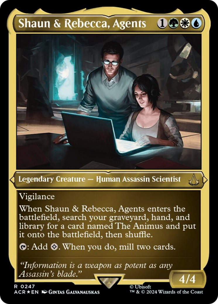 Shaun & Rebecca, Agents (Foil Etched) [Assassin's Creed] | Galactic Gamez