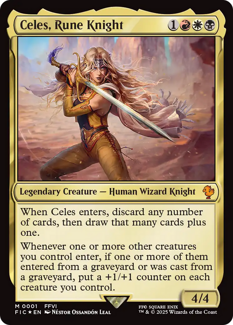 Celes, Rune Knight (0001) [FINAL FANTASY Commander] | Galactic Gamez
