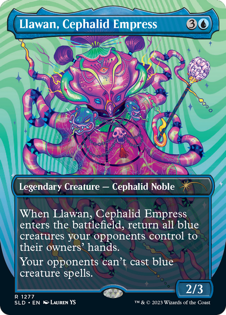 Llawan, Cephalid Empress (Borderless) [Secret Lair Drop Series] | Galactic Gamez