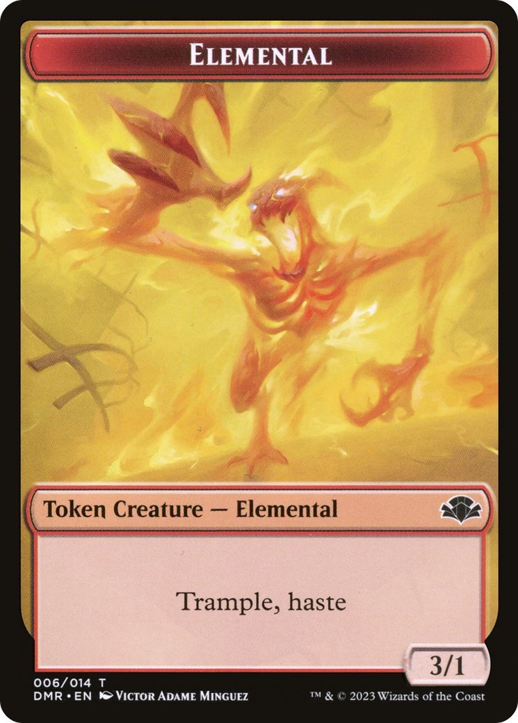 Elemental Token [Dominaria Remastered Tokens] | Galactic Gamez