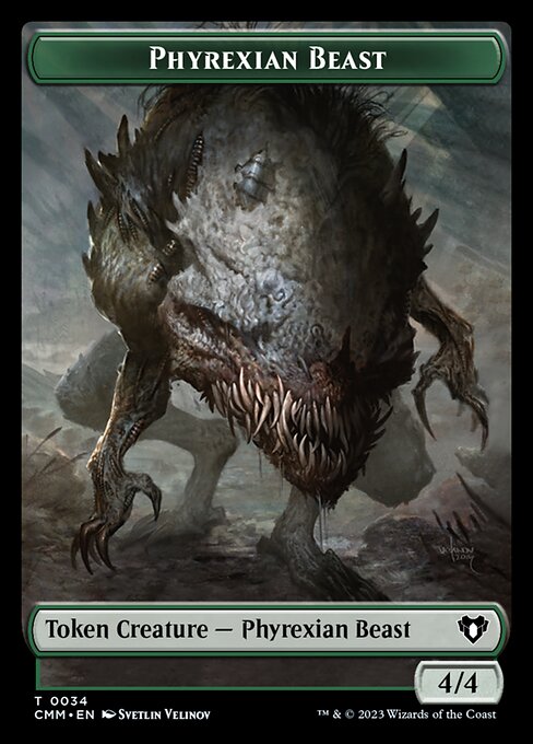 Eldrazi Scion // Phyrexian Beast Double-Sided Token [Commander Masters Tokens] | Galactic Gamez