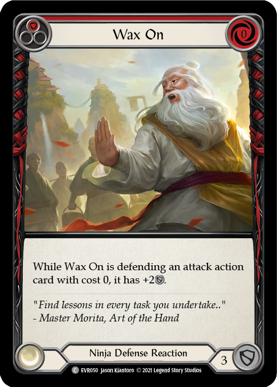 Wax On (Red) [EVR050] (Everfest)  1st Edition Rainbow Foil | Galactic Gamez