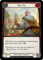 Wax On (Red) [EVR050] (Everfest)  1st Edition Rainbow Foil | Galactic Gamez