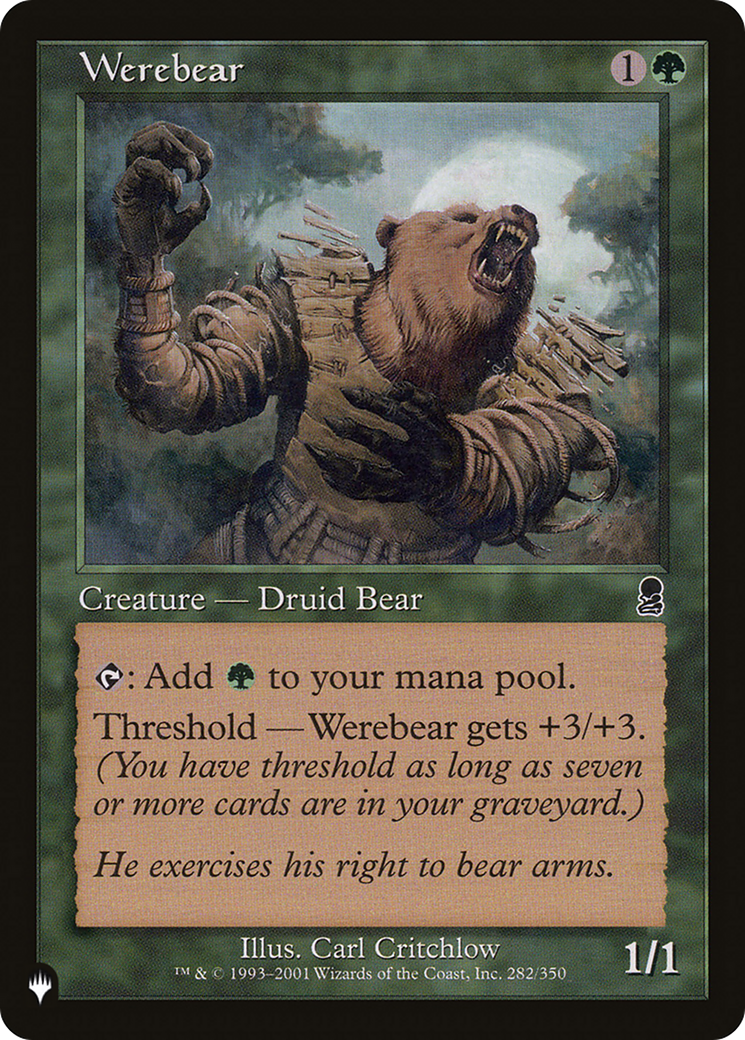 Werebear [The List Reprints] | Galactic Gamez