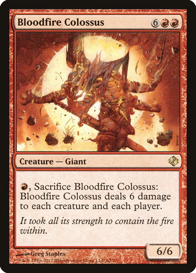 Bloodfire Colossus [Duel Decks: Venser vs. Koth] | Galactic Gamez