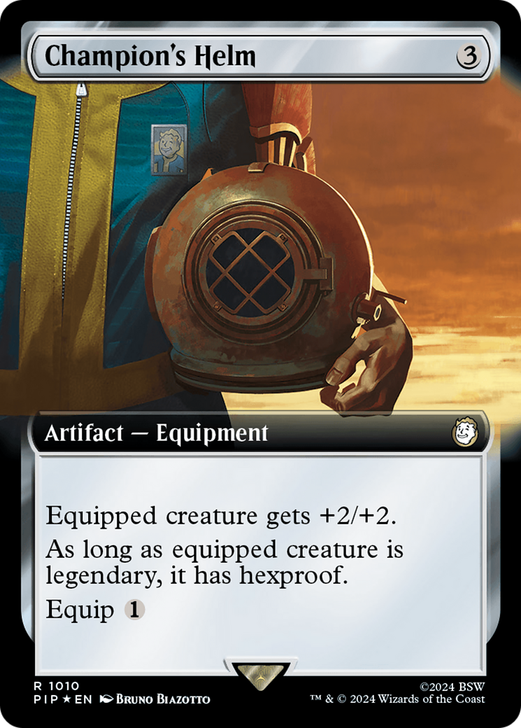 Champion's Helm (Extended Art) (Surge Foil) [Fallout] | Galactic Gamez