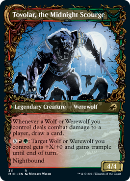 Tovolar, Dire Overlord // Tovolar, the Midnight Scourge (Showcase Equinox) [Innistrad: Midnight Hunt] | Galactic Gamez