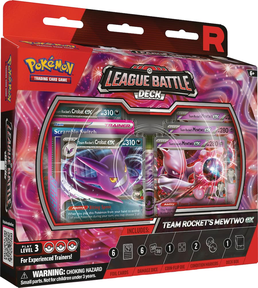 Pokémon - Trading Card Game: Team Rocket’s Mewtwo ex League Battle Deck | Galactic Gamez