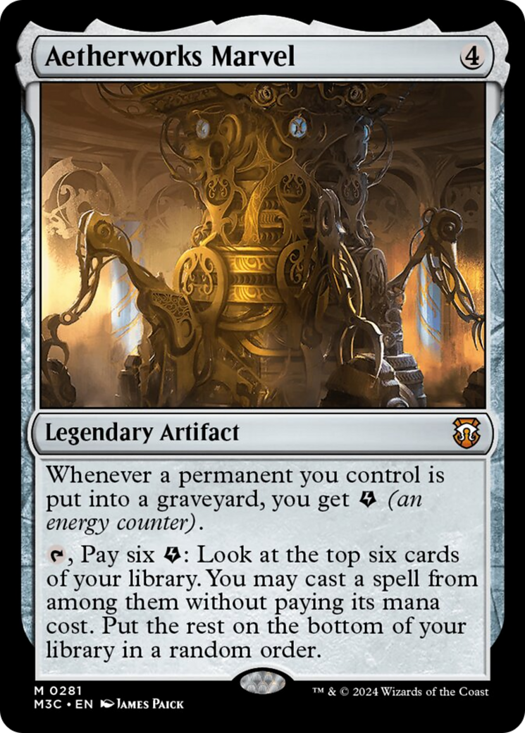 Aetherworks Marvel (Ripple Foil) [Modern Horizons 3 Commander] | Galactic Gamez