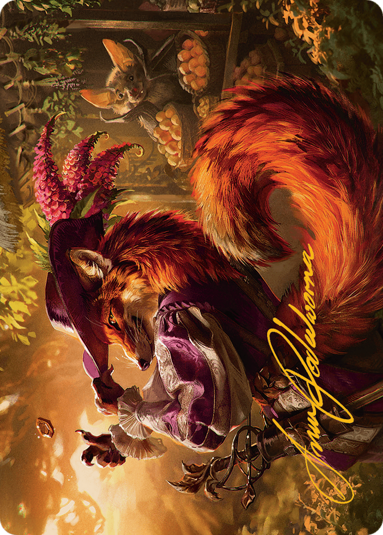 Mr. Foxglove Art Card (Gold-Stamped Signature) [Bloomburrow Art Series] | Galactic Gamez