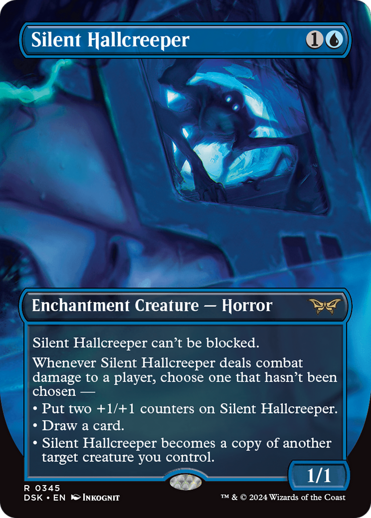 Silent Hallcreeper (Borderless) [Duskmourn: House of Horror] | Galactic Gamez