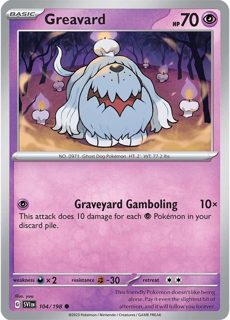 Greavard (104/198) [Scarlet & Violet: Base Set] | Galactic Gamez