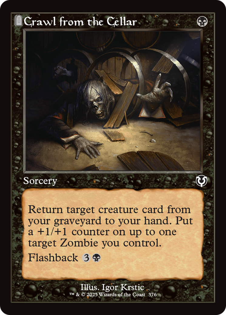 Crawl from the Cellar (Retro Frame) [Innistrad Remastered] | Galactic Gamez