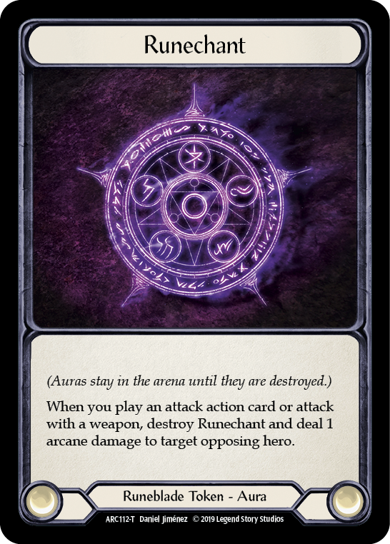 Runechant // Death Dealer [ARC112-T // ARC040-T] (Arcane Rising)  1st Edition Normal | Galactic Gamez