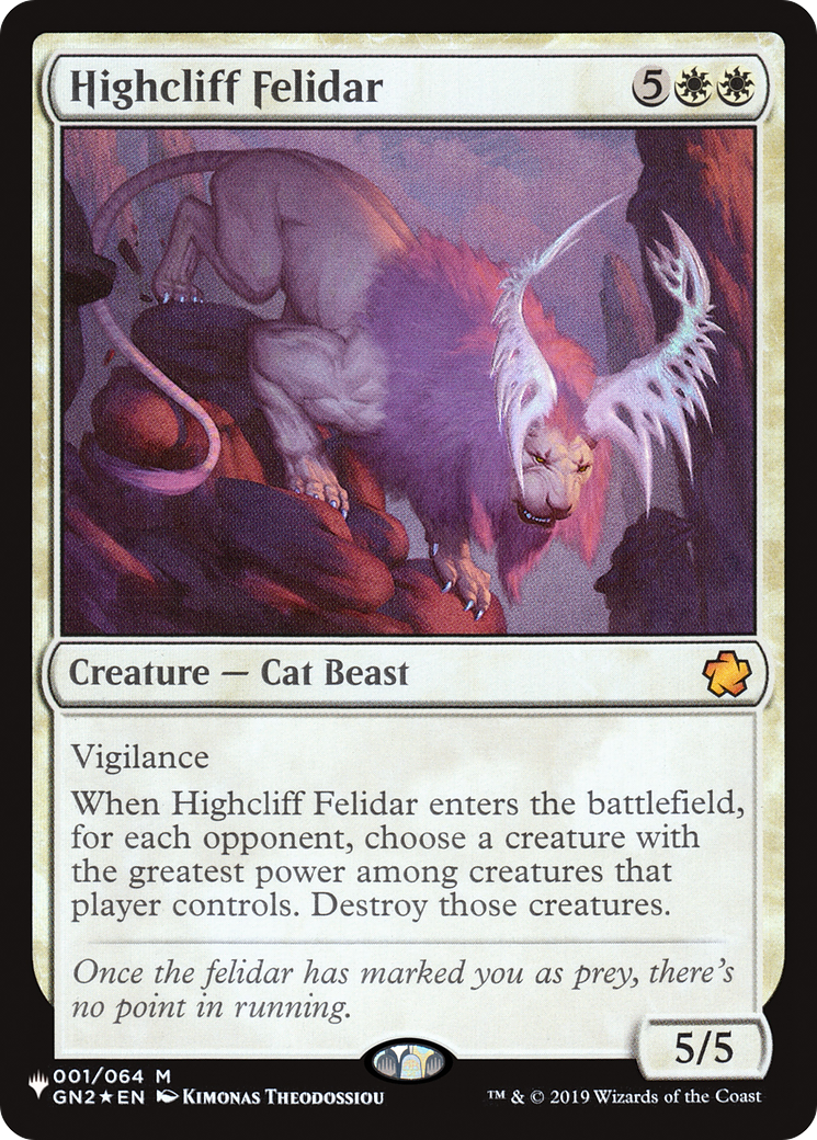 Highcliff Felidar [The List] | Galactic Gamez