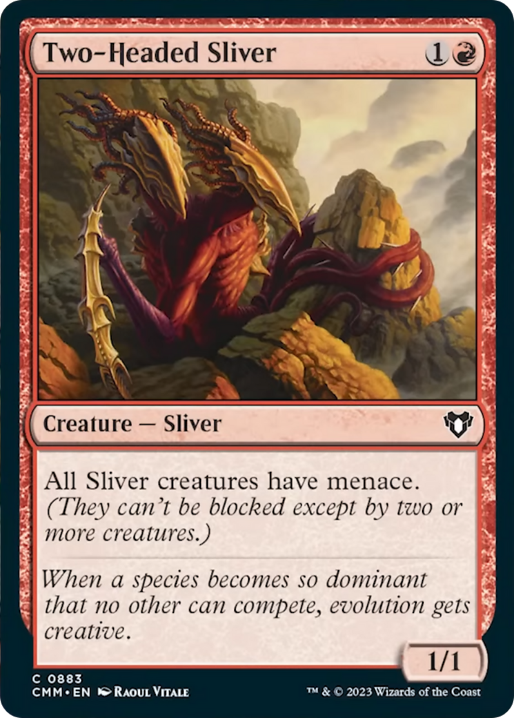 Two-Headed Sliver [Commander Masters] | Galactic Gamez