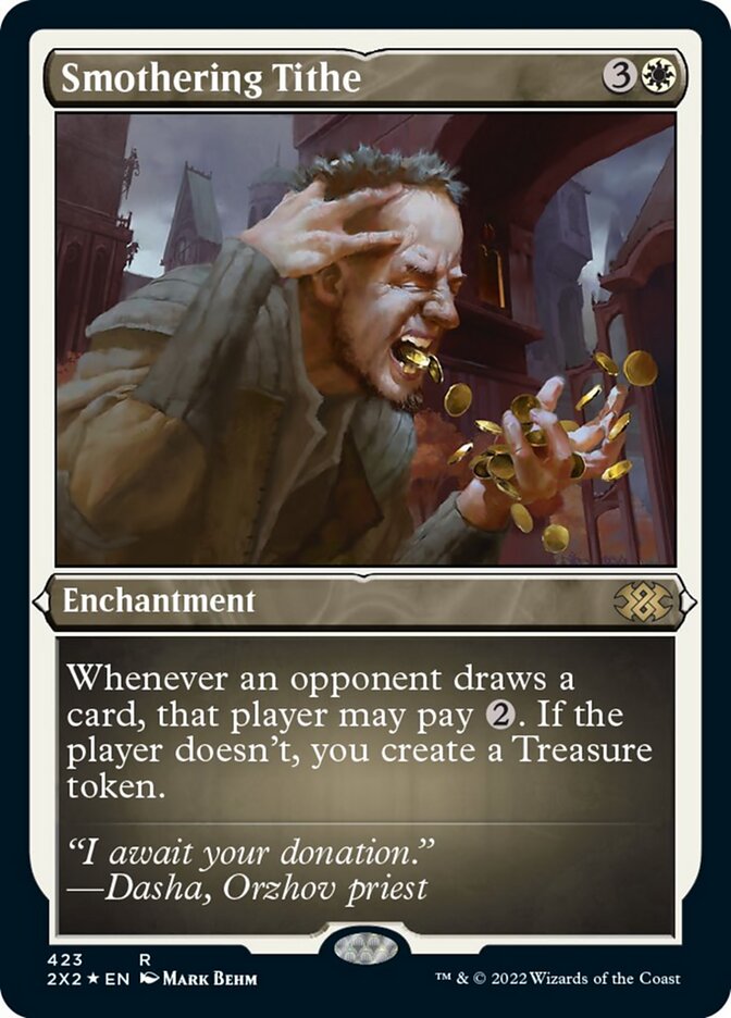 Smothering Tithe (Foil Etched) [Double Masters 2022] | Galactic Gamez