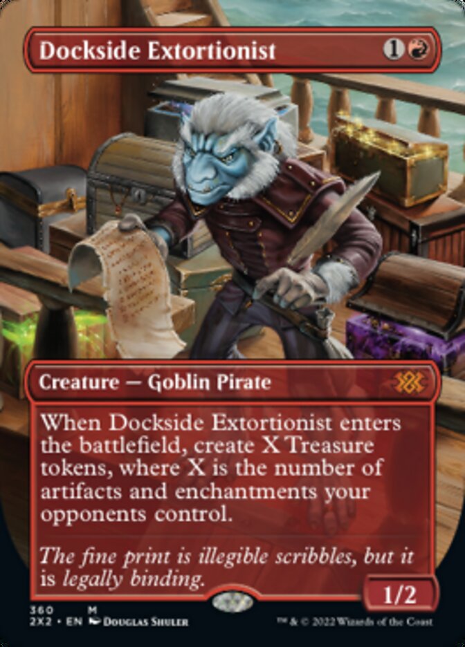 Dockside Extortionist (Borderless Alternate Art) [Double Masters 2022] | Galactic Gamez